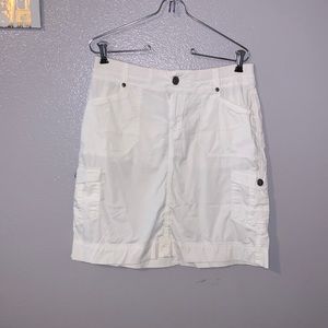 Alpine Design white cargo mini pencil skirt